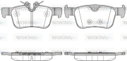 P14513.10 Sada brzdových destiček, kotoučová brzda WOKING