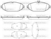 P17183.00 Sada brzdových destiček, kotoučová brzda WOKING