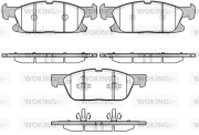 P17573.02 Sada brzdových destiček, kotoučová brzda WOKING