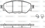 P17713.04 Sada brzdových destiček, kotoučová brzda WOKING