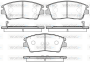 P17763.02 Sada brzdových destiček, kotoučová brzda WOKING
