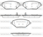 P17863.12 WOKING sada brzdových platničiek kotúčovej brzdy P17863.12 WOKING