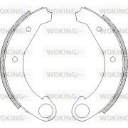 Z4005.00 Sada brzdových čelistí WOKING