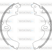 Z4008.00 WOKING sada brzdových čeľustí Z4008.00 WOKING