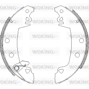 Z4017.03 Sada brzdových čelistí WOKING