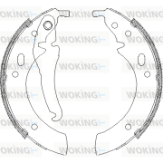 Z4018.00 WOKING sada brzdových čeľustí Z4018.00 WOKING