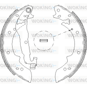 Z4027.02 Sada brzdových čelistí WOKING