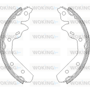 Z4031.00 Sada brzdových čelistí WOKING