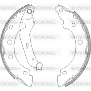 Z4043.00 WOKING sada brzdových čeľustí Z4043.00 WOKING