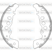 Z4049.00 Sada brzdových čelistí WOKING