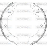 Z4052.00 Sada brzdových čelistí WOKING