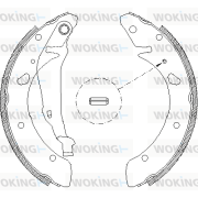 Z4053.00 Sada brzdových čelistí WOKING