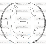 Z4056.01 Sada brzdových čelistí WOKING