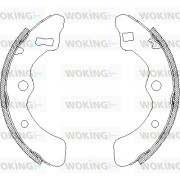 Z4061.01 Sada brzdových čelistí WOKING