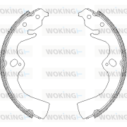 Z4077.00 WOKING sada brzdových čeľustí Z4077.00 WOKING