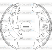 Z4089.03 Sada brzdových čelistí WOKING