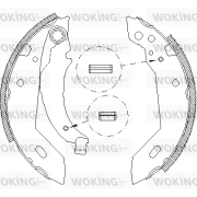 Z4095.00 Sada brzdových čelistí WOKING