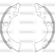 Z4096.01 Sada brzdových čelistí WOKING