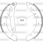 Z4103.00 Sada brzdových čelistí WOKING