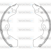 Z4110.00 Sada brzdových čelistí WOKING