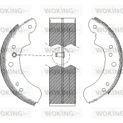 Z4112.01 Sada brzdových čelistí WOKING