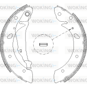 Z4113.00 Sada brzdových čelistí WOKING