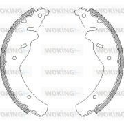 Z4118.00 Sada brzdových čelistí WOKING