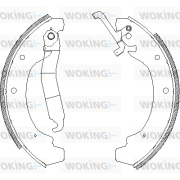 Z4120.00 Sada brzdových čelistí WOKING