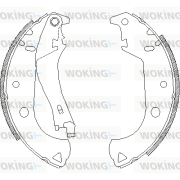 Z4125.01 Sada brzdových čelistí WOKING