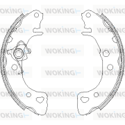 Z4126.00 WOKING sada brzdových čeľustí Z4126.00 WOKING