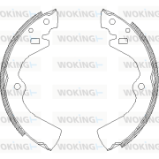 Z4127.00 Sada brzdových čelistí WOKING