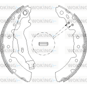 Z4131.00 WOKING sada brzdových čeľustí Z4131.00 WOKING