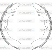 Z4133.00 Sada brzdových čelistí WOKING