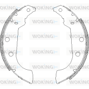 Z4135.00 WOKING sada brzdových čeľustí Z4135.00 WOKING