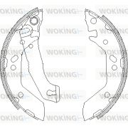 Z4140.00 Sada brzdových čelistí WOKING