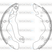 Z4141.00 Sada brzdových čelistí WOKING