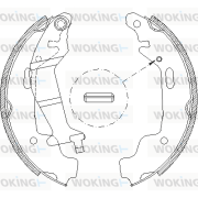 Z4145.00 Sada brzdových čelistí WOKING