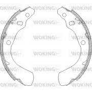 Z4151.00 WOKING sada brzdových čeľustí Z4151.00 WOKING