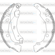 Z4152.00 WOKING sada brzdových čeľustí Z4152.00 WOKING