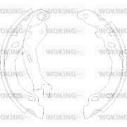 Z4158.00 Sada brzdových čelistí WOKING