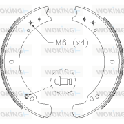 Z4162.00 Sada brzdových čelistí WOKING