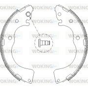 Z4171.00 WOKING sada brzdových čeľustí Z4171.00 WOKING