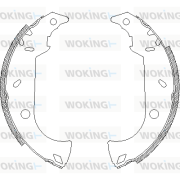 Z4180.00 Sada brzdových čelistí WOKING