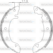 Z4182.01 WOKING sada brzdových čeľustí Z4182.01 WOKING