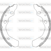 Z4190.00 Sada brzdových čelistí WOKING