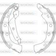 Z4195.00 Sada brzdových čelistí WOKING