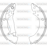 Z4203.00 Sada brzdových čelistí WOKING