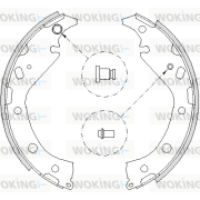 Z4207.00 Sada brzdových čelistí WOKING