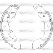 Z4208.00 WOKING sada brzdových čeľustí Z4208.00 WOKING