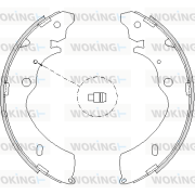 Z4224.00 Sada brzdových čelistí WOKING